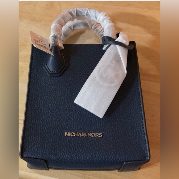 MICHAEL Michael Kors Handbags - Michael Michael Kors Navy XS Mercer Crossbody NWT Ret $348